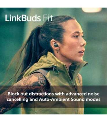 Sony Headphones WF-LS910N LinkBuds Fit Bluetooth In-ear Noise canceling Wireless Green