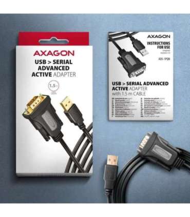 AXAGON USB - Serial Advanced Active Adapter ADS-1PQN