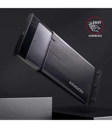 AXAGON Screwless aluminum USB 3.2 Gen 1 - SATA 6G external box for 2.5" SSD/HDD EE25-A6C