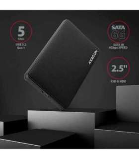 AXAGON Screwless USB 3.2 Gen 1 - SATA 6G external box for 2.5" SSD/HDD EE25-SL