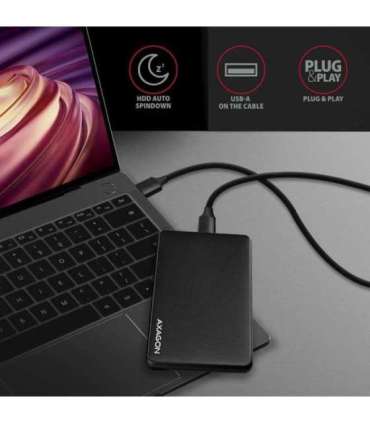 AXAGON Screwless USB 3.2 Gen 1 - SATA 6G external box for 2.5" SSD/HDD EE25-SL