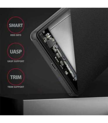 AXAGON Screwless USB 3.2 Gen 1 - SATA 6G external box for 2.5" SSD/HDD EE25-SLC