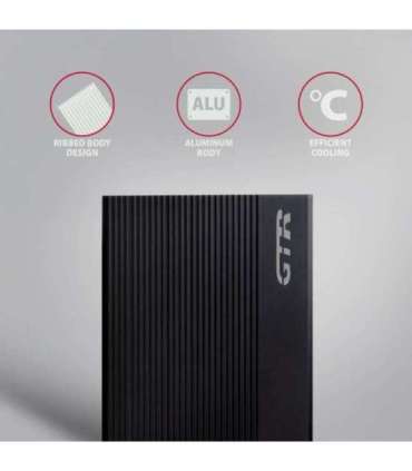 AXAGON Ribbed aluminum USB 3.2 Gen 1 - SATA 6G external box for 3.5" HDD EE35-GTR