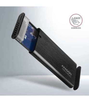 AXAGON External USB-C 3.2 Gen 2 metal box for M.2 NVMe & SATA SSD disks EEM2-SB2