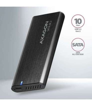 AXAGON External USB-C 3.2 Gen 2 metal box for M.2 SATA SSD disks EEM2-SBC