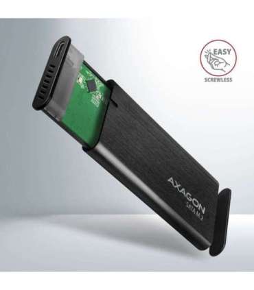 AXAGON External USB-C 3.2 Gen 2 metal box for M.2 SATA SSD disks EEM2-SBC