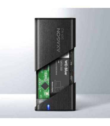 AXAGON External USB-C 3.2 Gen 2 metal box for M.2 SATA SSD disks EEM2-SBC