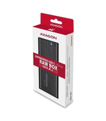 AXAGON External USB-C 3.2 Gen 2 metal box for M.2 SATA SSD disks EEM2-SBC