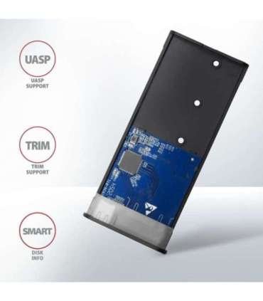 AXAGON External USB-C 3.2 Gen 2 metal box for M.2 NVMe & SATA SSD disks EEM2-SG2
