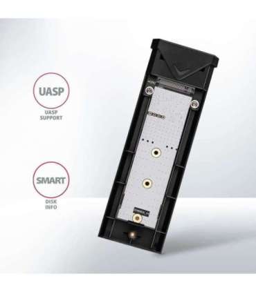 AXAGON External USB-C 10Gbps metal box for M.2 NVMe SSD disks EEM2-UB2