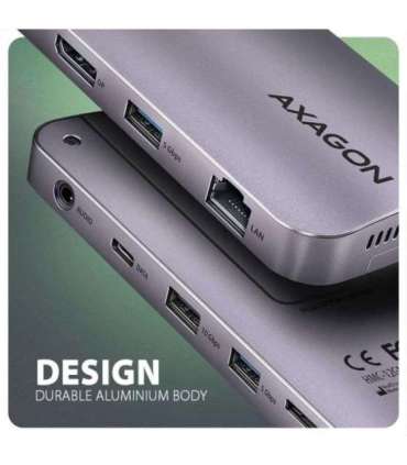 AXAGON USB-C 10Gbps GEN2COMBO 12in1 Hub HMC-12GM2