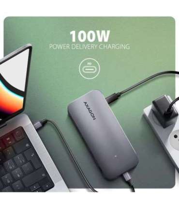 AXAGON USB-C 10Gbps GEN2COMBO 12in1 Hub HMC-12GM2