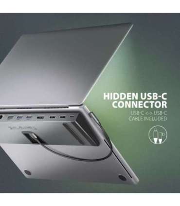 AXAGON USB-C 5Gbps TRIPLE 4K DISPLAY 11in1 Hub HMC-4KX3