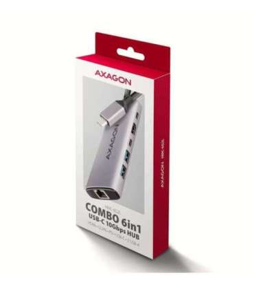 AXAGON Multi port USB-C 10Gbps hub HMC-6G2L