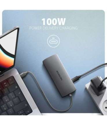 AXAGON Multi port USB-C 5Gbps hub HMC-8HLSA