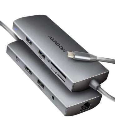 AXAGON Multi port USB-C 5Gbps hub HMC-8HLSA