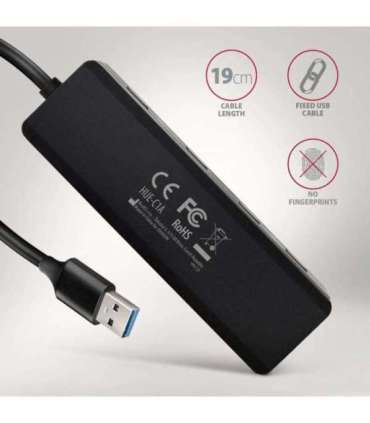 AXAGON Travel four-port USB-A 5Gbps hub HUE-C1A