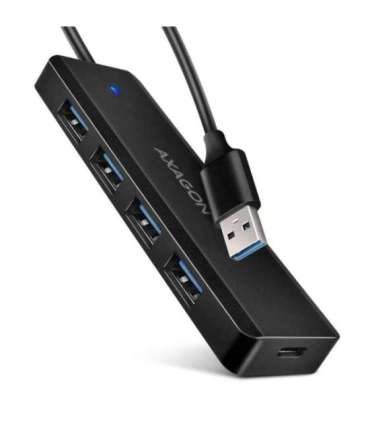 AXAGON Travel four-port USB-A 5Gbps hub HUE-C1A