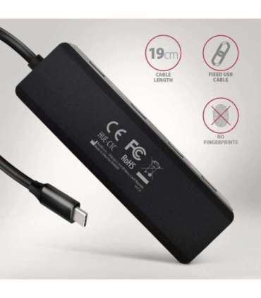 AXAGON Travel four-port USB-C 5Gbps hub HUE-C1C