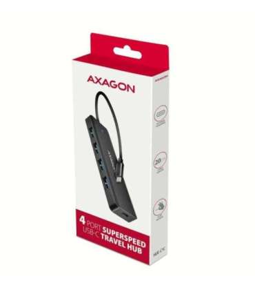 AXAGON Travel four-port USB-C 5Gbps hub HUE-C1C