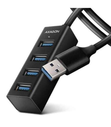 AXAGON Miniature metal four-port USB 3.2 Gen 1 hub HUE-M1AL