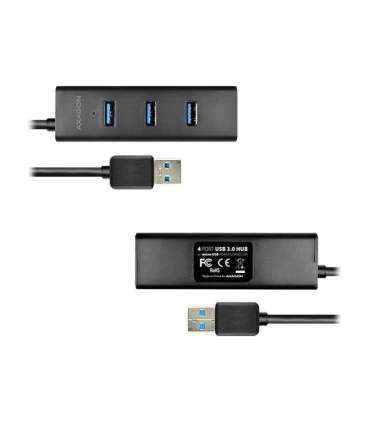 AXAGON Four-port USB 3.0 hub with fast charging and power support HUE-S2B