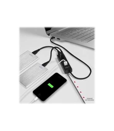 AXAGON Four-port USB 3.0 hub with fast charging and power support HUE-S2B