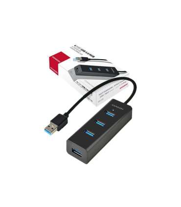 AXAGON Four-port USB 3.0 hub with fast charging and power support HUE-S2B