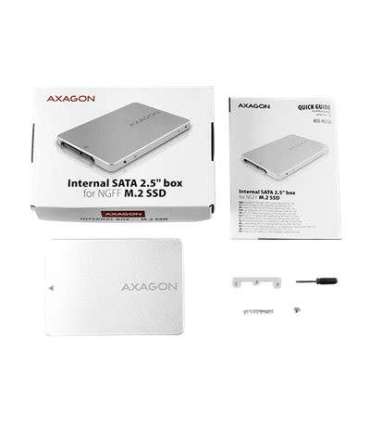 AXAGON Internal 2.5" box with SATA interface for M.2 SATA SSD RSS-M2SD