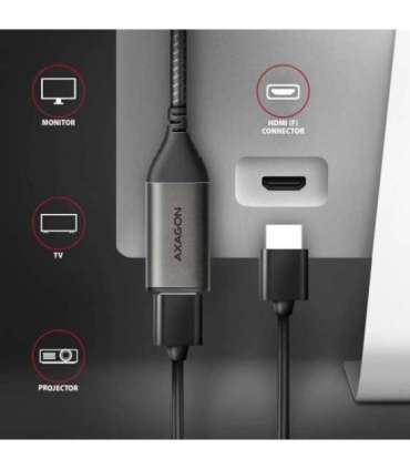 AXAGON Active converter USB-C to HDMI 0.25 m