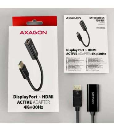 AXAGON Active adapter DisplayPort to HDMI 0.15 m