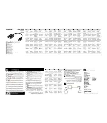 AXAGON RVD-VGN DisplayPort - VGA Adapter 0.15 m