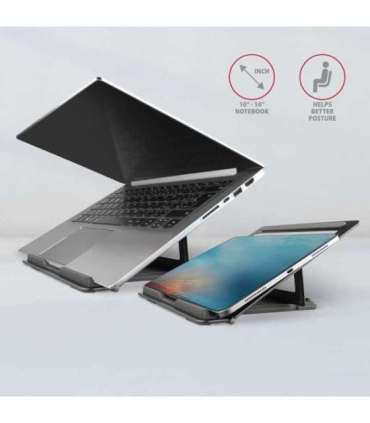 AXAGON Notebook stand STND-L Height adjustment 10-16 " Black