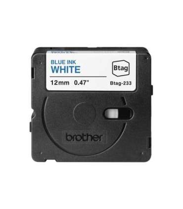 Brother BTAG-233 Blue on White Btag