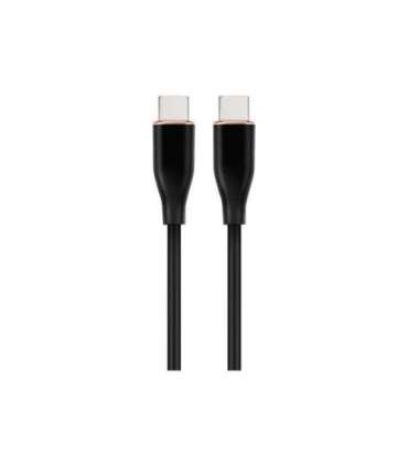 Cablexpert Premium Silicon Type-C Power Delivery (PD) Charging and Data Cable, 1.5 m CC-USB2S-CMCM-1.5M-BK