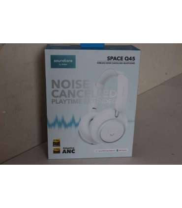 SALE OUT. Anker Soundcore Space Q45 Over-ear Headphones, White Anker Soundcore Headphones Space Q45 Bluetooth |
