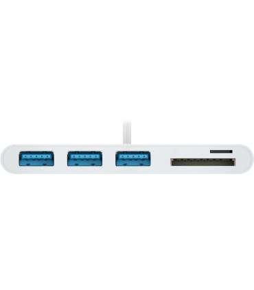 Goobay USB-C Multiport Adapter to 3x USB-A, Cardreader 40759