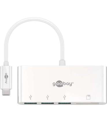 Goobay USB-C Multiport Adapter to 3x USB-A, Cardreader 40759