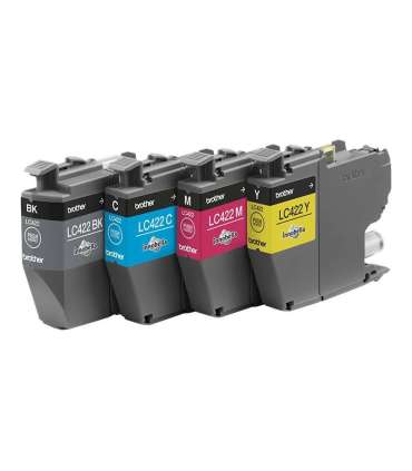 Brother LC422VAL Ink Cartridge Black, Cyan, Magenta, Yellow