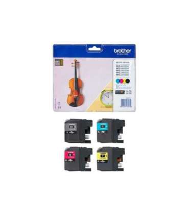 Brother LC127XLVALBP Ink Cartridge Black, Cyan, Magenta, Yellow