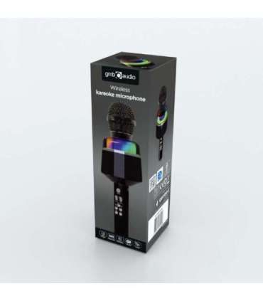 Gembird Wireless Karaoke Microphone MICBT-01-BK 3.5mm, Bluetooth Black