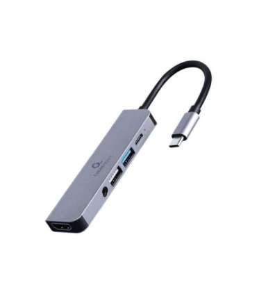 Cablexpert USB Type-C 5-in-1 multi-port adapter (Hub + HDMI + PD + stereo audio) A-CM-COMBO5-02
