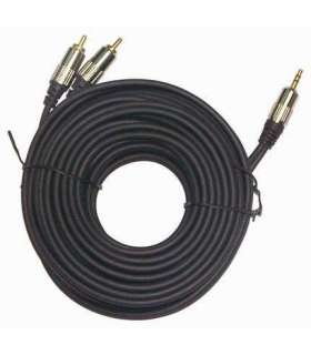 Cablexpert 3.5 mm stereo plug to 2xRCA plugs, gold-plated connectors, 1.5 CCA-352-1.5M