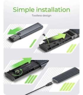 Raidsonic M.2 NVMe and SATA SSD Enclosure via USB Type-C IB-1808MCT-CU31