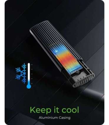 Raidsonic M.2 NVMe and SATA SSD Enclosure via USB Type-C IB-1808MCT-CU31