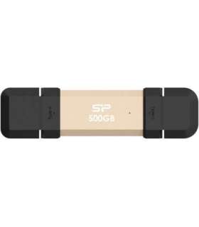 Silicon Power DS72 500 GB USB Type-A/USB Type-C 3.2 Gen 2 Gold