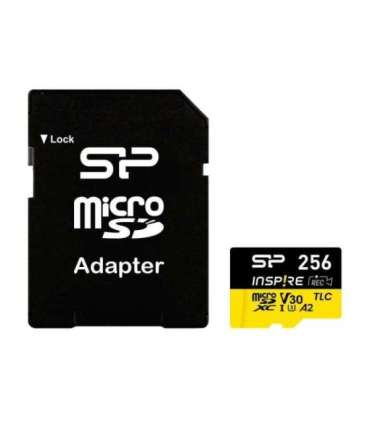 Silicon Power Inspire 256 GB microSDXC Flash memory class C10, UHS-I U3, V30