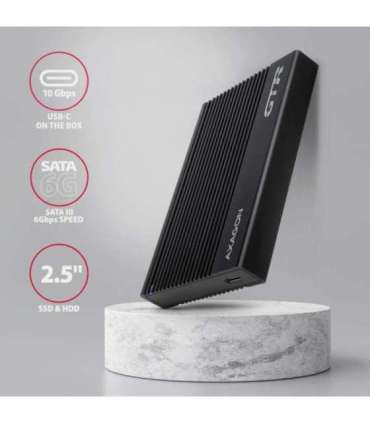 AXAGON USB-C 10Gbps RIBBED Box EE25-GTR