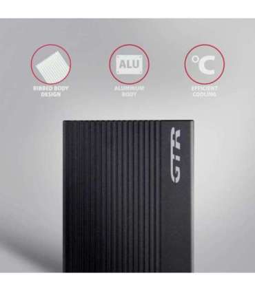 AXAGON USB-C 10Gbps RIBBED Box EE25-GTR