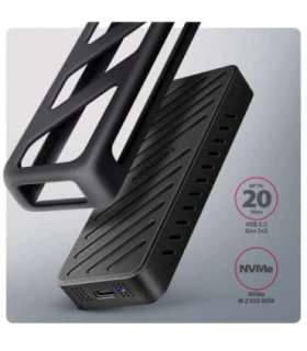 AXAGON USB-C 20Gbps - M.2 NVMe SSD ARMORED Box EEM2-20G